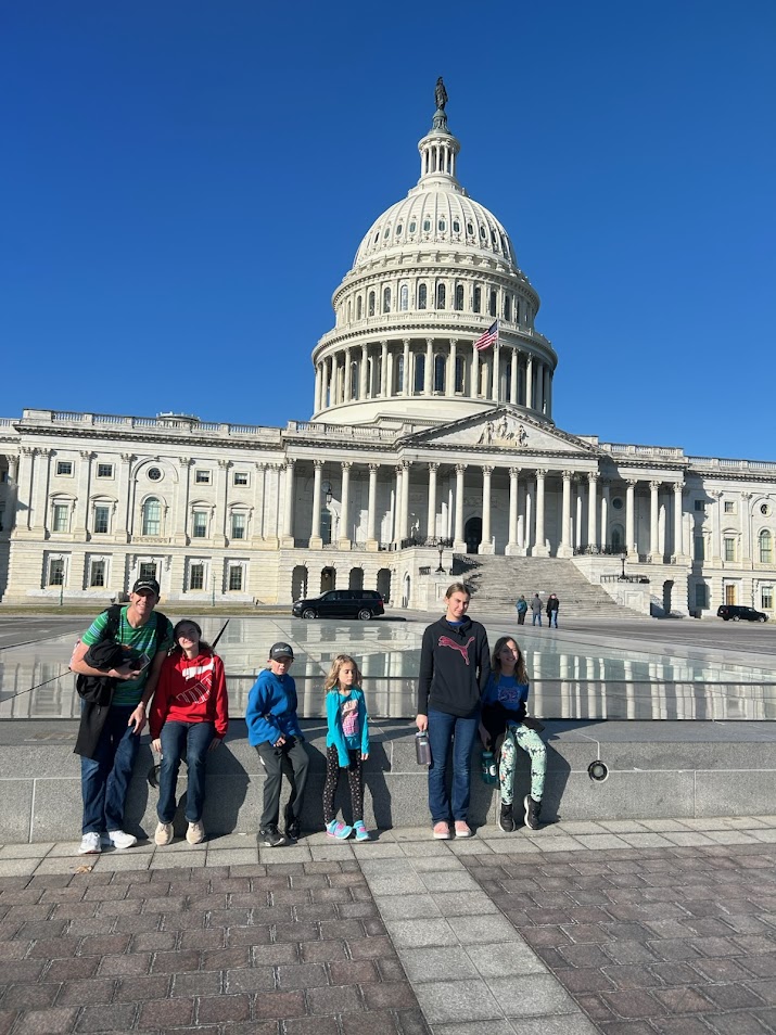 Bradbury family visit to the capital.